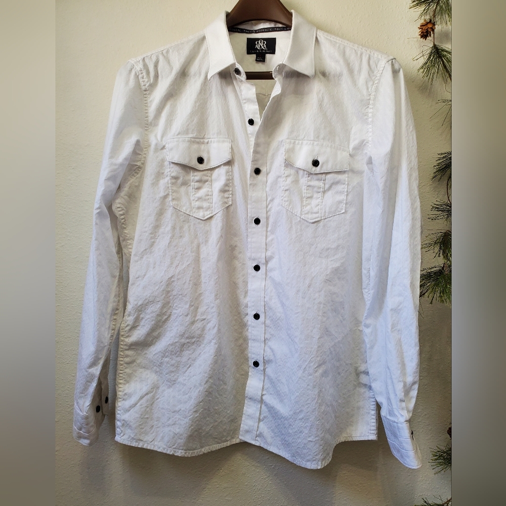 Rock & Republic Long Sleeve Button Up Classic Western Style - Picture 1 of 12